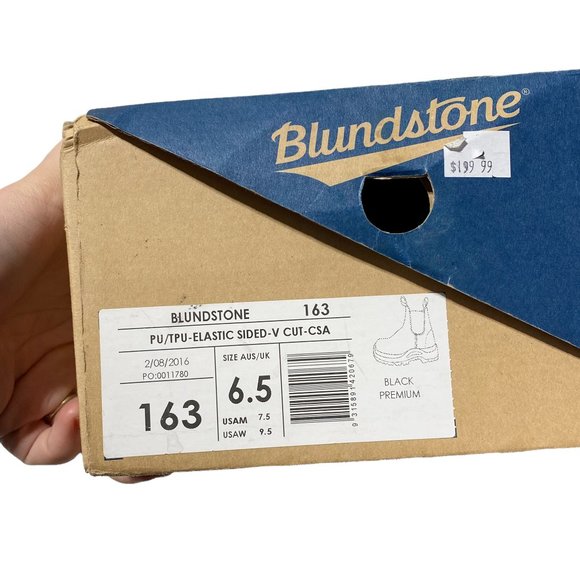 BLUNDSTONE WORK & SAFETY 6" LEATHER BOOT IN BLACK - Picture 4 of 10